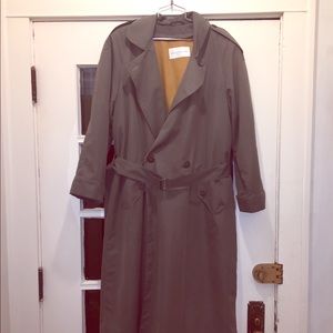 Olive Green Jones Of New York Trench Coat